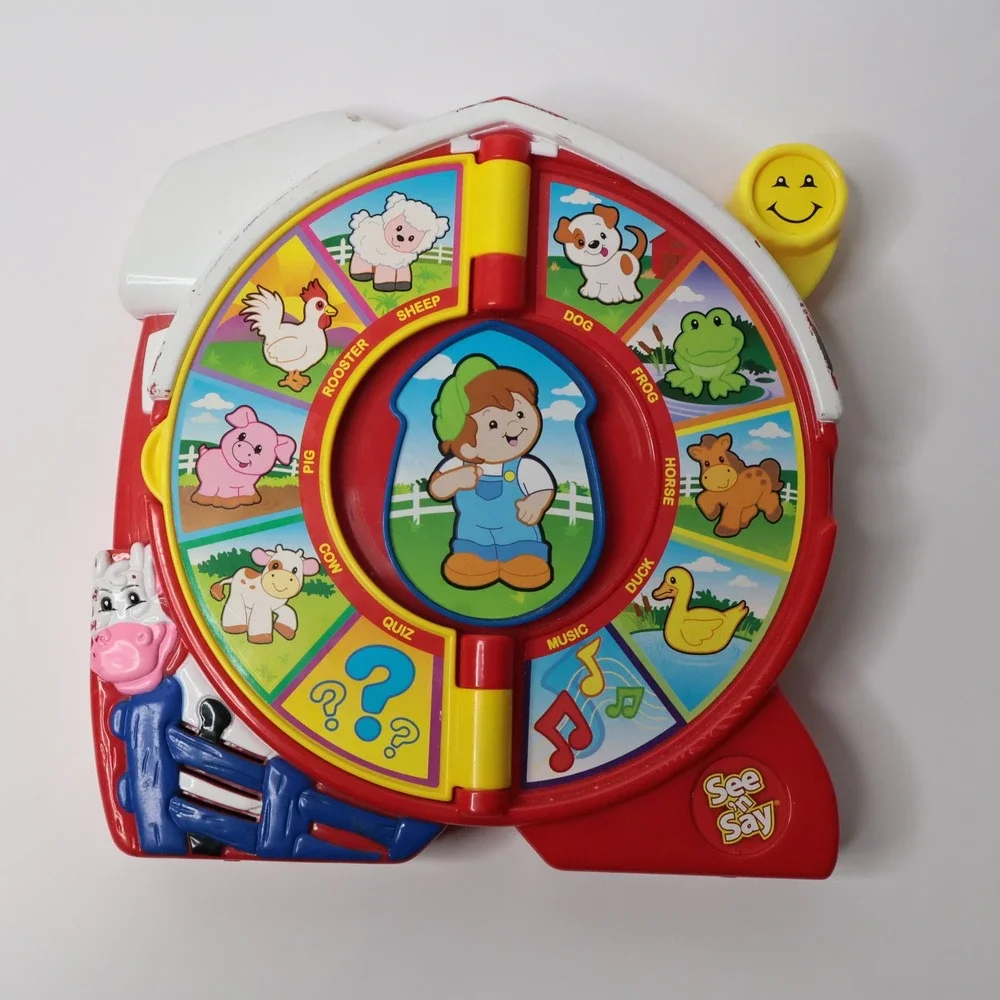 Mattel Fisher Price See n Say The Farmer Says Animal Sounds Toy B7593 2003 Works